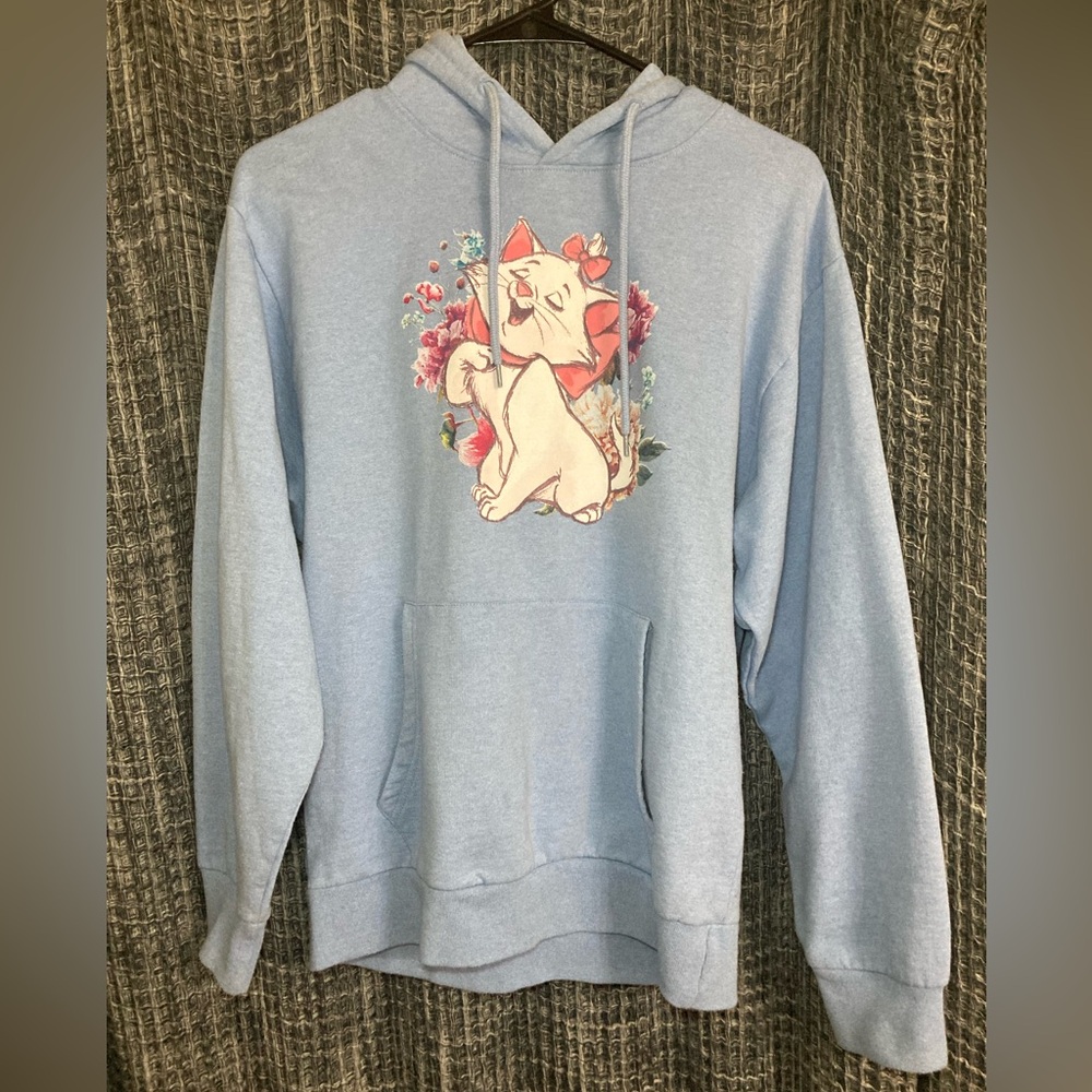 Disney Aristocats Light Blue Drawstring Sweatshirt